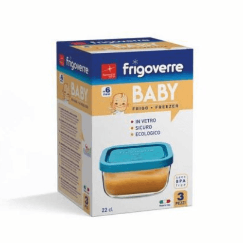 BORMIOLI ROCCO Frigoverre Square Baby Staklena posuda 3/1 22cl 10x10 cm