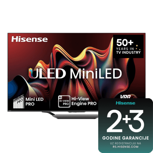 HISENSE 75U7NQ 75'' 4K MINILED 144HZ (Poklon soundbar)
