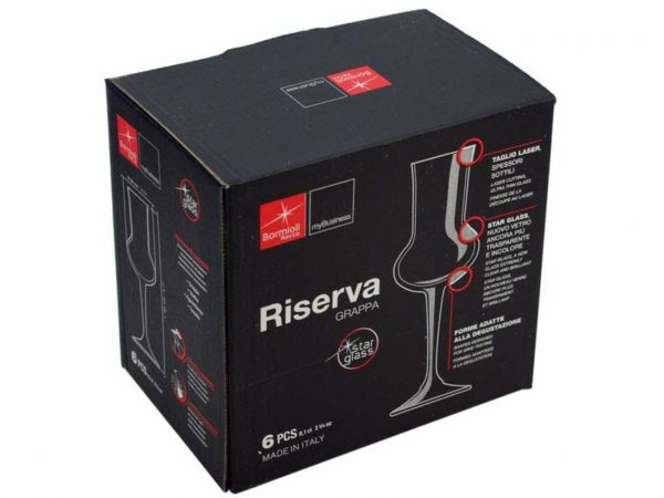 Bormioli Čaše za rakiju Riserva Grappa 6/1 8cl 166181R - Slika 2