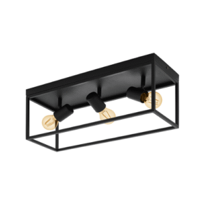 EGLO SILENTINA Plafonjera 3 X E27 40W Crna (98333)