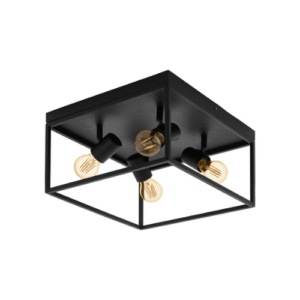 EGLO SILENTINA Plafonjera 4 X E27 40W Crna (98334)