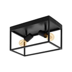 EGLO SILENTINA Plafonjera 2 X E27 40W Crna (98332)