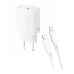 XO L160 USB-C 20W Adapter + Lightning kabal Beli